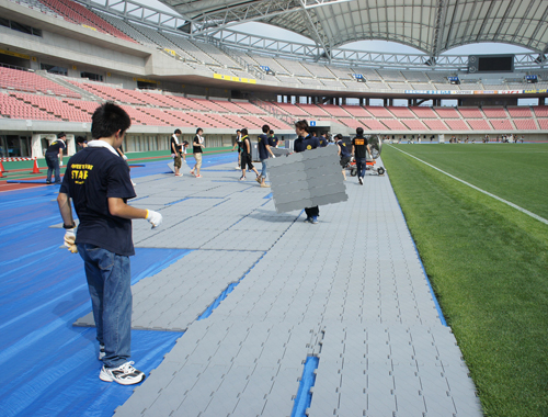 養生床材 保護材 スポーツフェンス 日本スポーツコート
